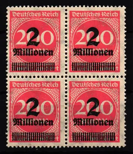 Deutsches Reich 309APc postfrisch 4er Block, tiefst geprüft Infla Berlin #HI694