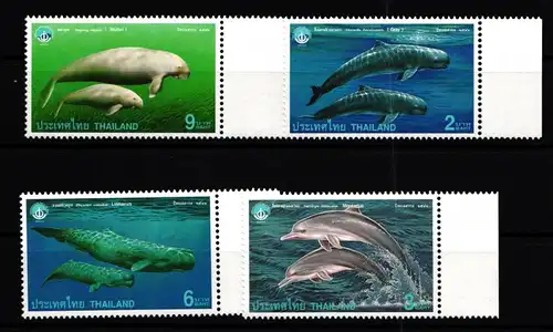 Thailand 1861A-1864A postfrisch Tiere Wale und Delphine #HD911