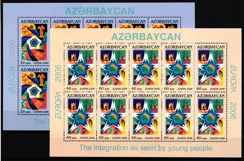 Aserbaidschan Kleinbögen 638-639 A postfrisch CEPT 2006 #GW546