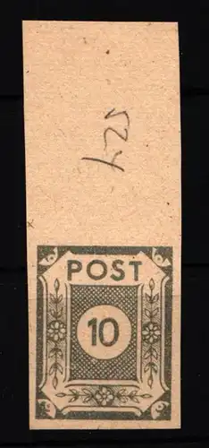 SBZ 52 y postfrisch vom Oberrand #HJ882