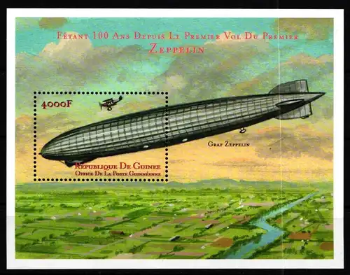 Guinea Block 634 postfrisch Zeppelin #GY620