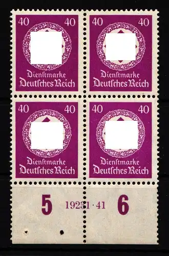 Deutsches Reich Dienstmarke 142 HAN postfrisch H 19231:41 #HI917