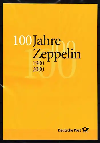 Deutschland 2128 gestempelt Klappkarte mit / Zeppelin #GY631