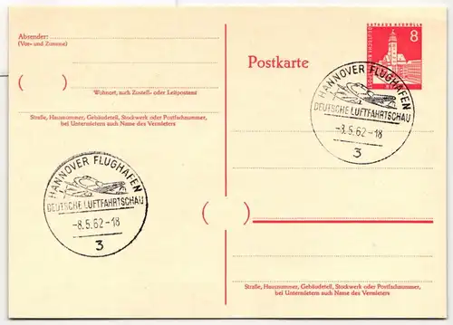 Berlin P 44 als Ganzsache blanko mit Sonderstempel #HJ671