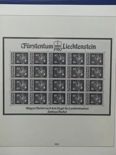 Liechtenstein Sammlung Kleinbogen ca. 2.700,- Euro Katalogwert #LW219