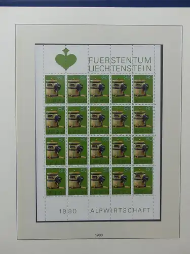 Liechtenstein Sammlung Kleinbogen ca. 2.700,- Euro Katalogwert #LW219