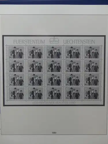 Liechtenstein Sammlung Kleinbogen ca. 2.700,- Euro Katalogwert #LW219