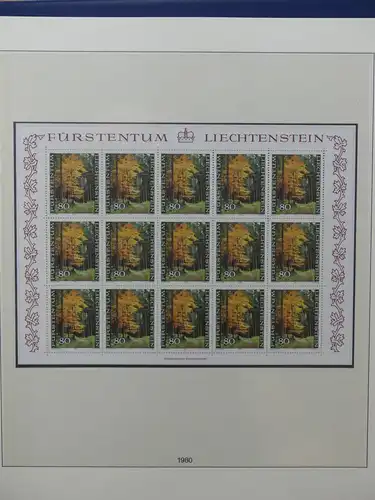 Liechtenstein Sammlung Kleinbogen ca. 2.700,- Euro Katalogwert #LW219