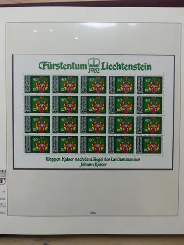 Liechtenstein Sammlung Kleinbogen ca. 2.700,- Euro Katalogwert #LW219