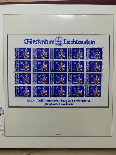 Liechtenstein Sammlung Kleinbogen ca. 2.700,- Euro Katalogwert #LW219