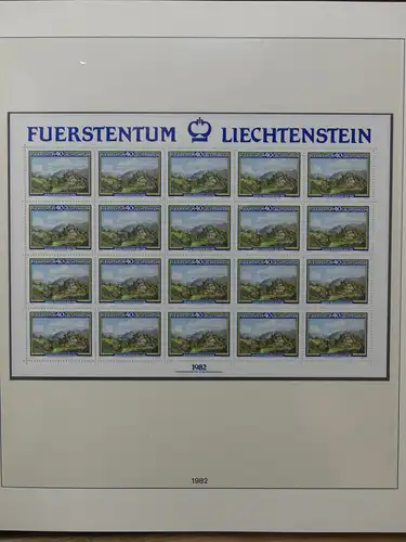 Liechtenstein Sammlung Kleinbogen ca. 2.700,- Euro Katalogwert #LW219