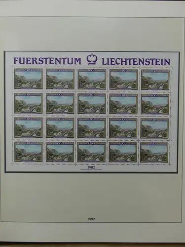 Liechtenstein Sammlung Kleinbogen ca. 2.700,- Euro Katalogwert #LW219