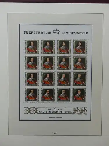 Liechtenstein Sammlung Kleinbogen ca. 2.700,- Euro Katalogwert #LW219