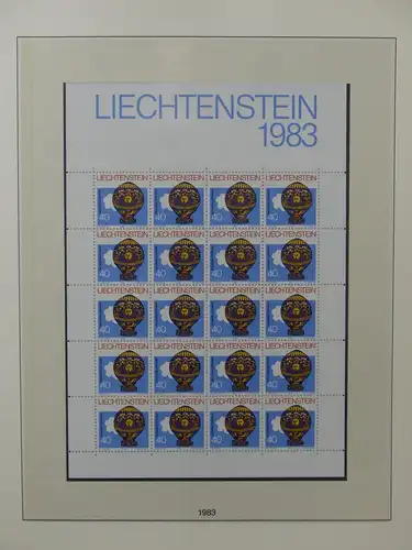 Liechtenstein Sammlung Kleinbogen ca. 2.700,- Euro Katalogwert #LW219