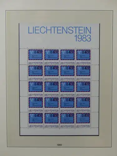 Liechtenstein Sammlung Kleinbogen ca. 2.700,- Euro Katalogwert #LW219