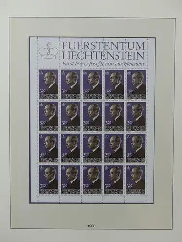 Liechtenstein Sammlung Kleinbogen ca. 2.700,- Euro Katalogwert #LW219