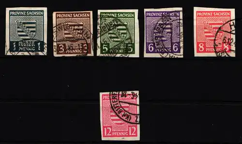 SBZ 66-71 X gestempelt komplett Satz #HT082