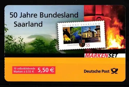 BRD MH 67 postfrisch Markenheftchen Frankatur Nominale #HN713