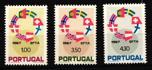 Portugal 1043-1045 postfrisch Aufhebung der Zollschranken #HT436