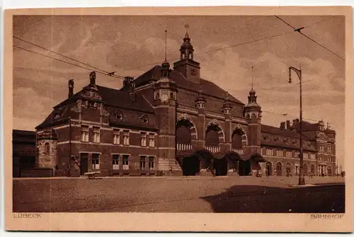 AK Lübeck Bahnhof #PM331
