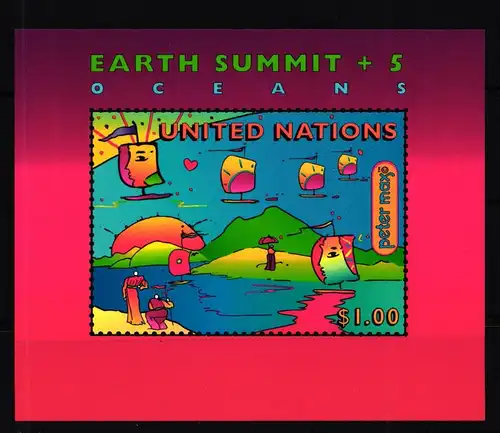 Vereinte Nationen New York Block 14 postfrisch #GK304