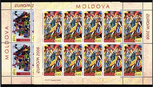 Moldawien Kleinbögen 549-550 postfrisch CEPT 2006 #GU437