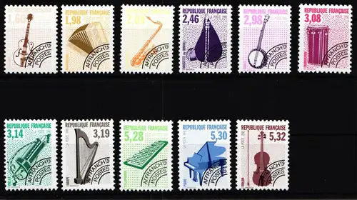 Frankreich 2871-2881 postfrisch Vorausentwertung #HT122