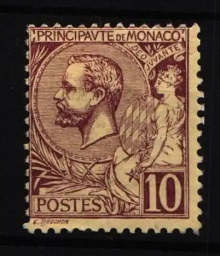 Monaco 14 mit Falz #HT666