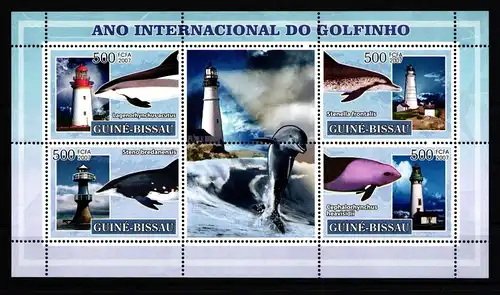 Guinea Bissau 3550-3553 postfrisch Tiere Meeresleben #HD987