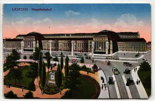 AK Leipzig Hauptbahnhof 1914 #PM382