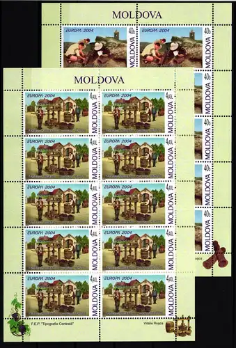 Moldawien Kleinbögen 477-478 postfrisch CEPT 2004 #GU496