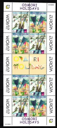 Bosnien Herzegowina Mostar Keinbogen 129-130 postfrisch CEPT 2004 #GW559