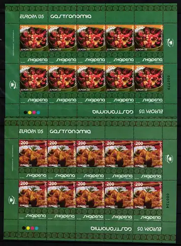 Albanien Kleinbögen 3048-3049 A postfrisch CEPT 2005 #GW562