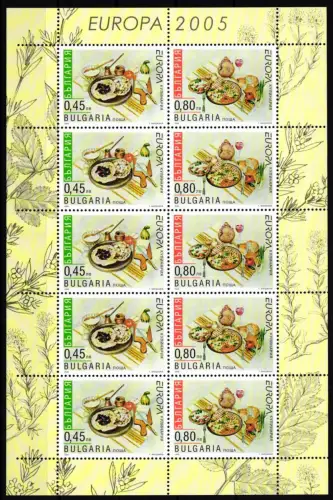 Bulgarien Kleinbogen 4704-4705 A postfrisch CEPT 2005 #GW506