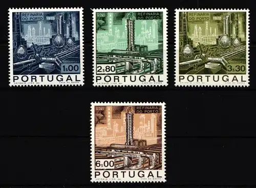 Portugal 1095-1098 postfrisch Petroliumraffinerie #HT423