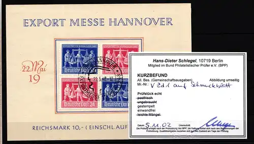 Alliierte Besetzung Alliierte Besetzung VZD 1 gestempelt Schlegel BPP #HT736