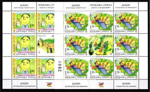 Bosnien und Herzegowina Kleinbögen 366-367 A postfrisch CEPT 2006 #GU440