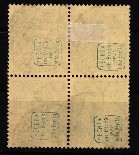 Deutsches Reich Dienstmarken 89 gestempelt 4er Block, geprüft Infla BPP #HJ771