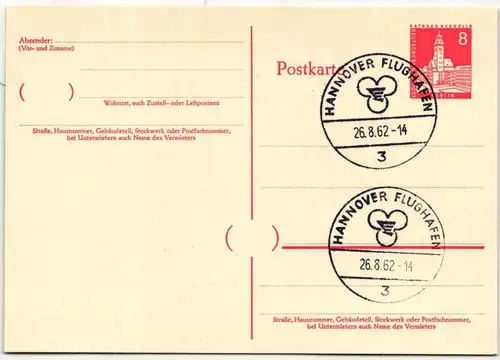 Berlin P 44 als Ganzsache blanko mit Sonderstempel #HJ674