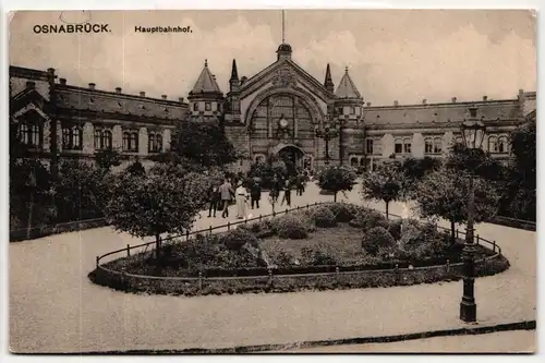 AK Osnabrück Hauptbahnhof Feldpost 1916 #PM335