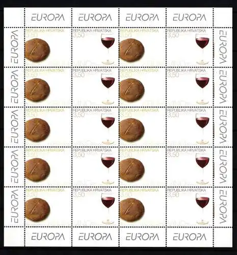 Kroatien Kleinbogen 718-719 postfrisch CEPT 2005 #GW563