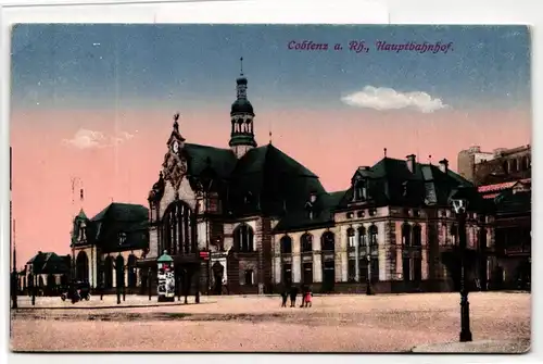 AK Koblenz a. Rhein Hauptbahnhof 1919 #PM266