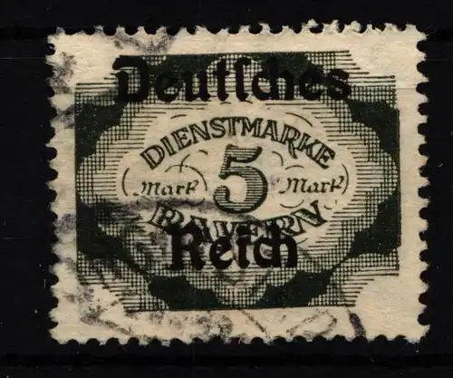 Deutsches Reich Dienstmarken 51 gestempelt geprüft Infla BPP #HJ734