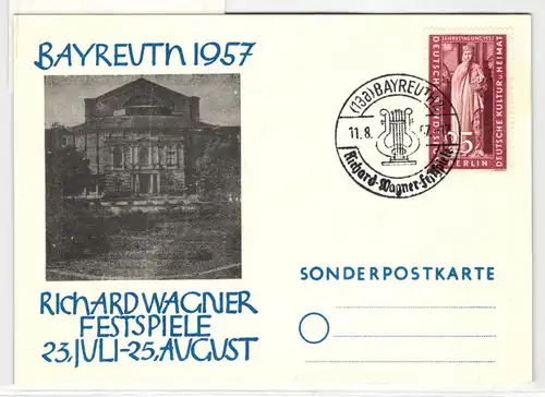 Berlin 173 auf Postkarte Richard Wagner Festspiele #HT688
