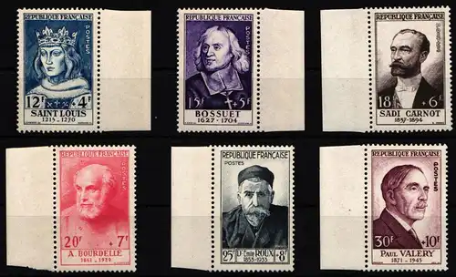 Frankreich 1015-1020 postfrisch vom Seitenrand #HT738