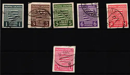 SBZ 66-71 X gestempelt komplett Satz #HT076