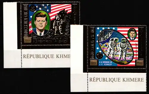 Kambodscha 386 und 387 postfrisch Raumfahrt #HP286