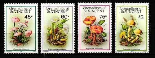 St. Vincent Grenadinen 493-496 postfrisch Pilze #GY841