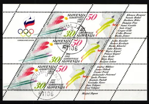 Slowenien 6-7 postfrisch Kleinbogen #GK331
