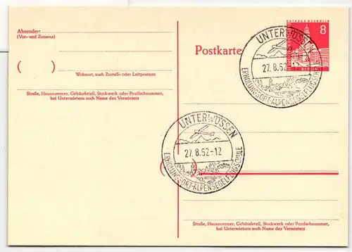 Berlin P 44 als Ganzsache blanko mit Sonderstempel #HJ673